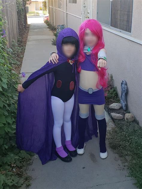 raven and starfire costume|Raven and starfire costume